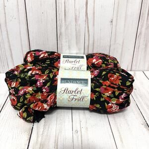 Sundance Starlet Frill Yarn Red Rose Floral 3.5 oz 16 Yds Lot of 2